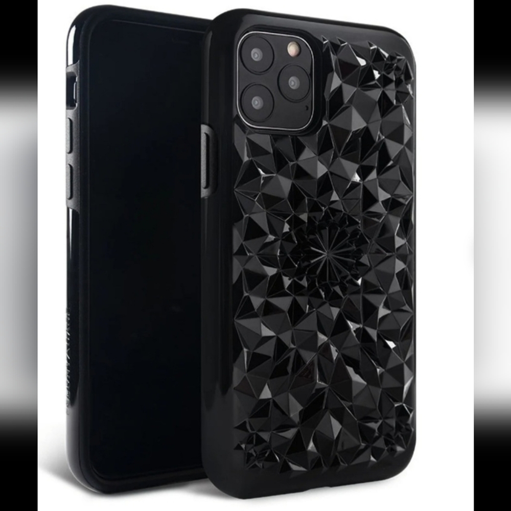 NWOB Felony Case IPhone 11 Pro Glossy Black Kaleidoscope Hard Phone Case